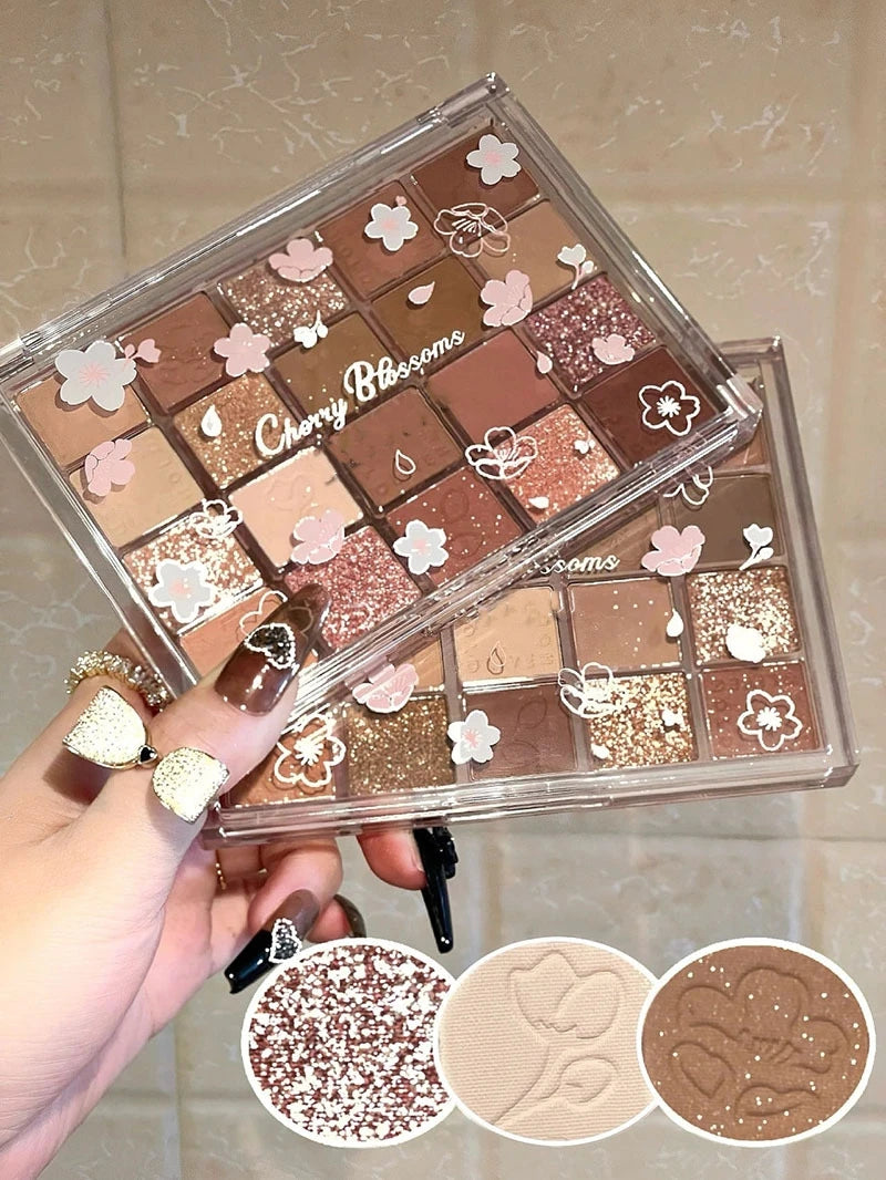 Paleta de Sombras Multifuncional - Cores Vibrantes e Longa Duração