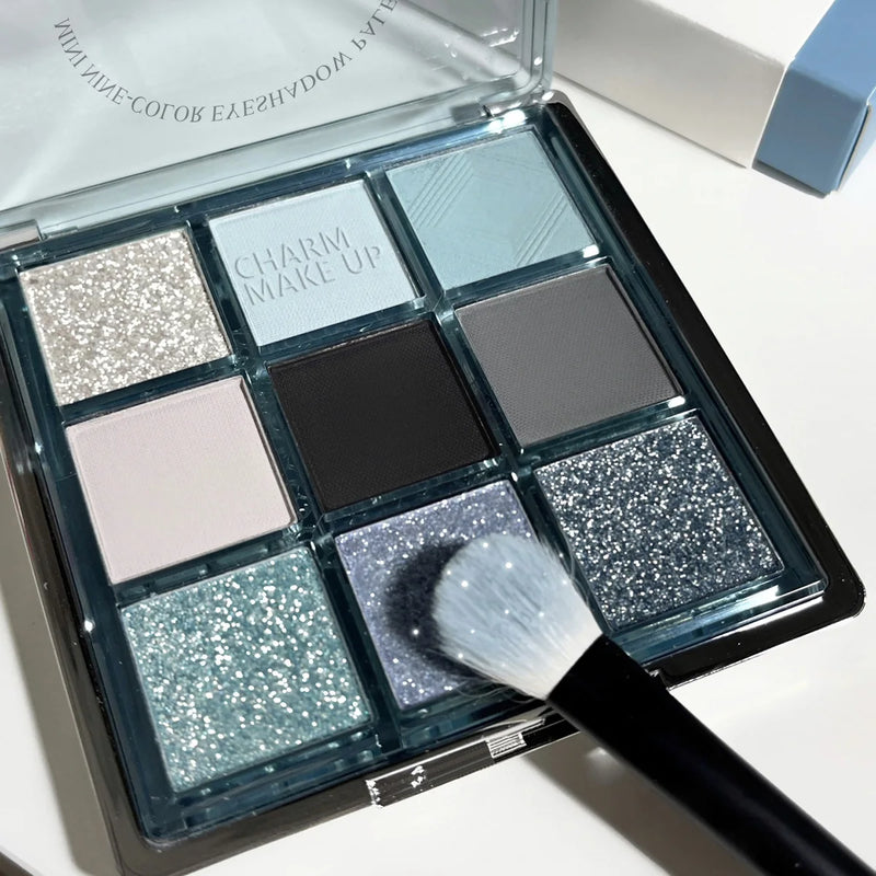 Paleta de Sombras Smoky Eye - 9 Cores Profissionais para um Look Punk e Sofisticado