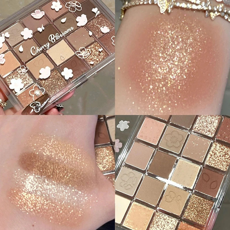 Paleta de Sombras Multifuncional - Cores Vibrantes e Longa Duração