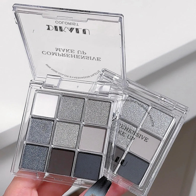 Paleta de Sombras Smoky Eye - 9 Cores Profissionais para um Look Punk e Sofisticado