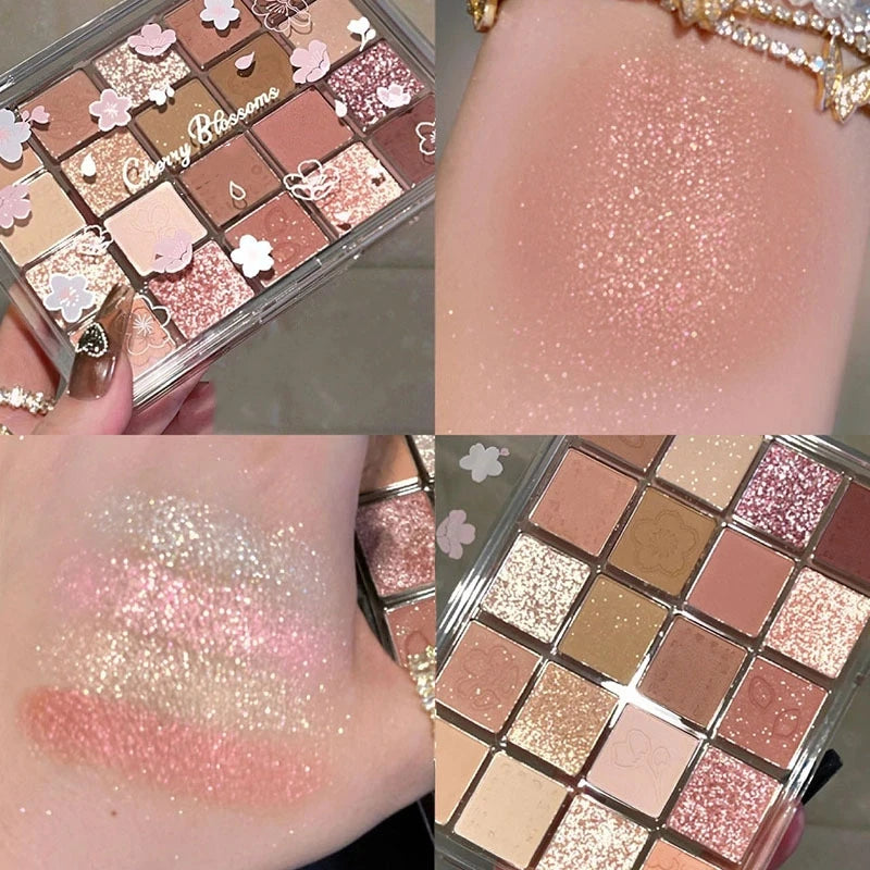 Paleta de Sombras Multifuncional - Cores Vibrantes e Longa Duração