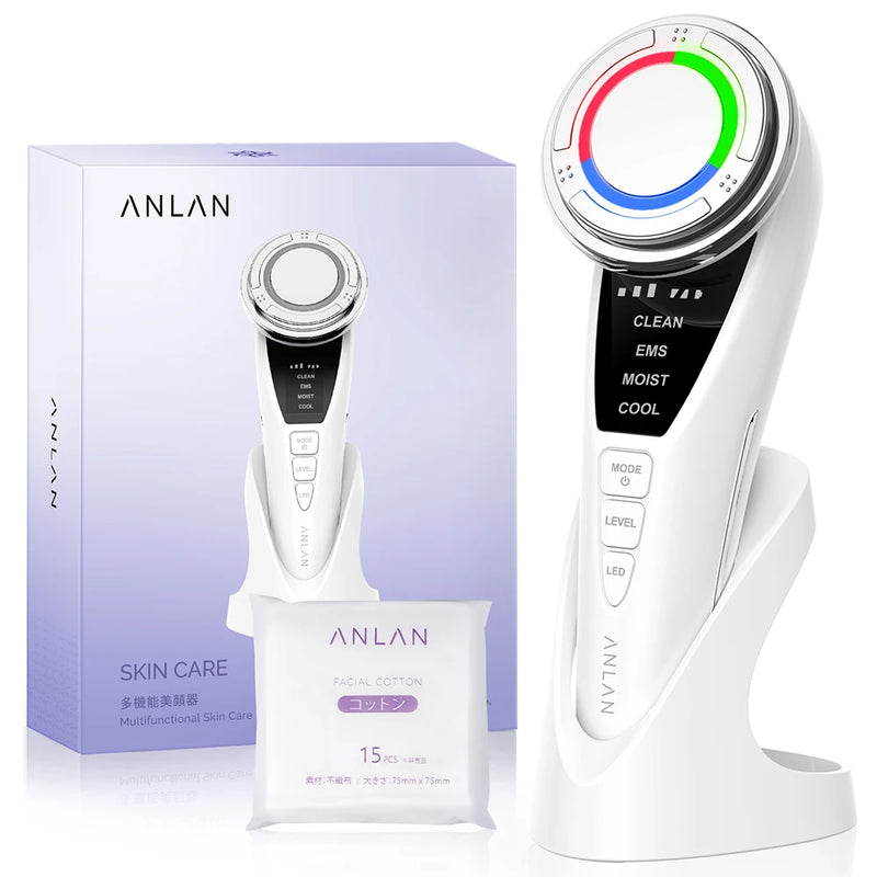 Anlan C812A - Aparelho Facial 7 em 1 para Cuidados com a Pele