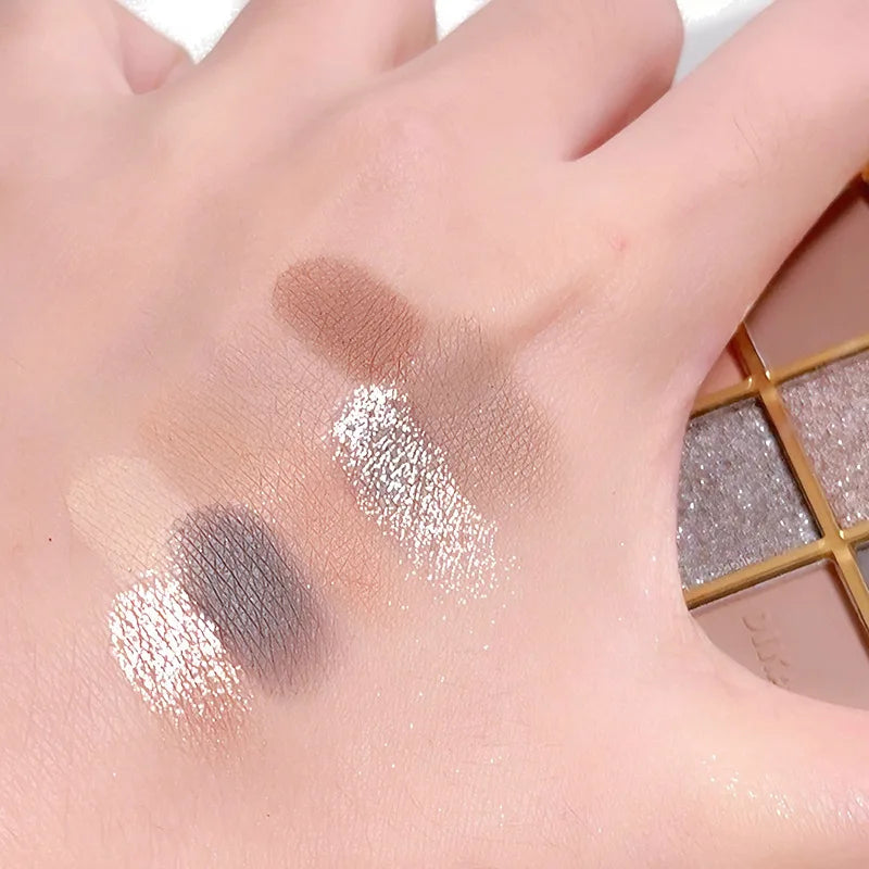 Paleta de Sombras Smoky Eye - 9 Cores Profissionais para um Look Punk e Sofisticado