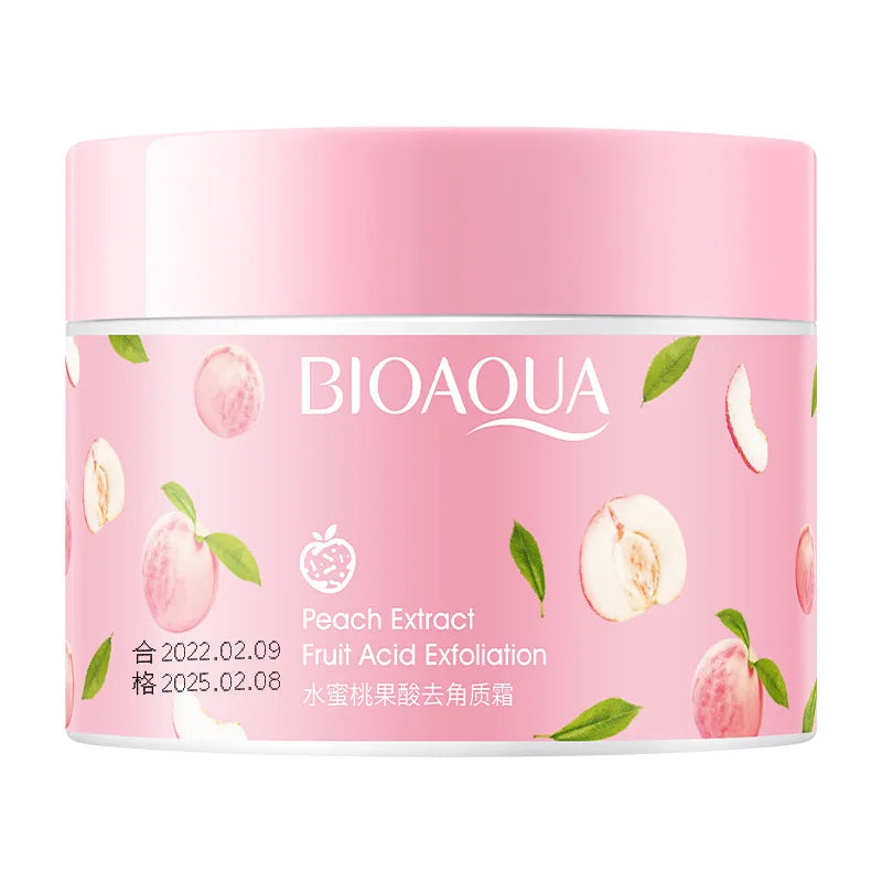 Esfoliante Facial Bioaqua - Exfoliação Suave com Extrato de Pêssego e Mel (140g)